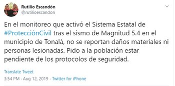 El gobernador aseguró que no