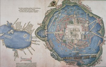 Mapa de Tenochtitlan en 1524