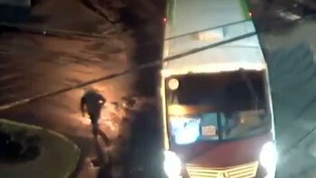 El chofer huyó de la