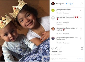 Hirving presumió a sus hijos