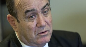El presidente electo de Guatemala,