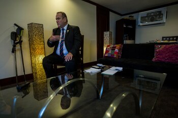 El presidente electo de Guatemala,