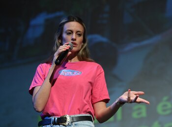 Melina Lezcano dio su charla sobre el rescate animal
