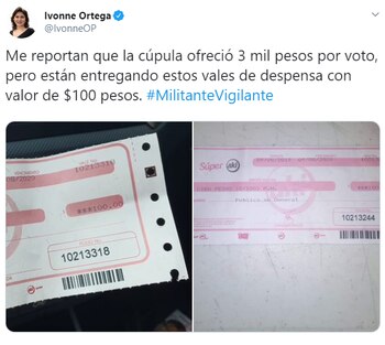 La excandidata a la diligencia