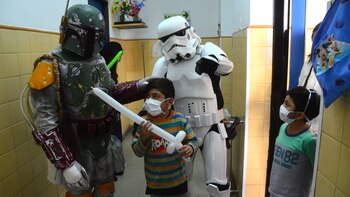 Boba Fett y un Stormtrooper