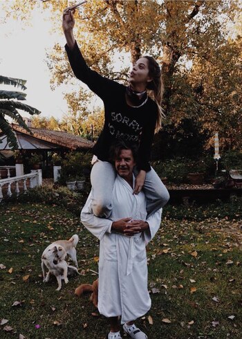 Osvaldo Laport y su hija,