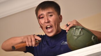 Un partidario del ex presidente