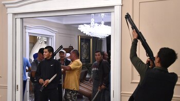 Los partidarios armados del ex