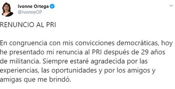 La ex candidata a la