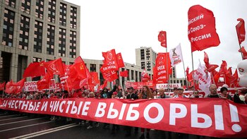 Las protestas en Moscú (REUTERS/Evgenia