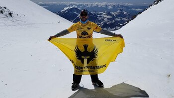 Ezequiel Baraja, en la cima