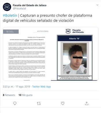 Así lo compartió en redes