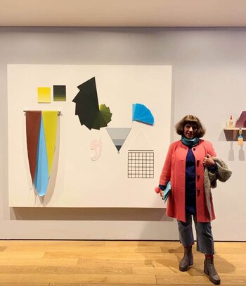 La artista Alicia Herrero, con