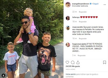 La foto familiar de Evangelina