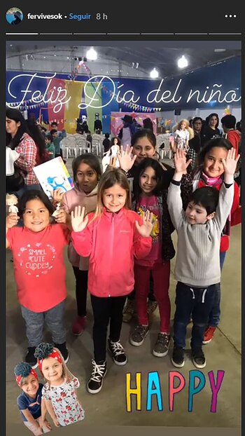 Fernanda Vives también disfrutó del