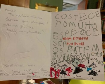 Los mensajes de sus medias