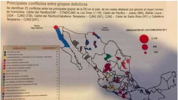 El mapa utilizado por el