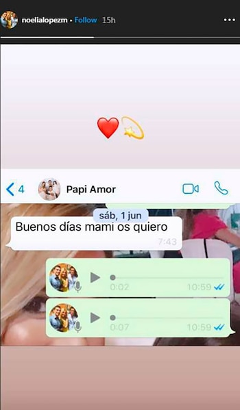 El último mensaje que recibió