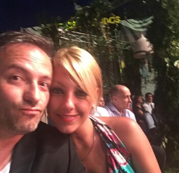 Sebastián junto a su mujer, Mariela (Foto Instagram)