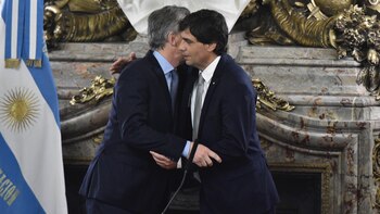Macri y Lacunza en el