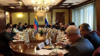 Delcy Rodríguez en Rusia