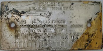 La placa identificatoria del Torino
