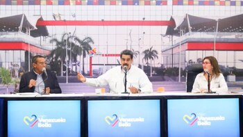 Nicolás Maduro, durante un acto