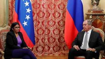 Sergei Lavrov recibió a Delcy