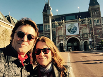 Gabriel Corrado y Constanza Feraud