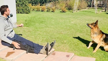 Delpo, en pleno juego con