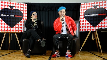 El dúo argentino Miranda!, ofreció