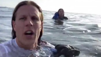 Se grabó en modo selfie