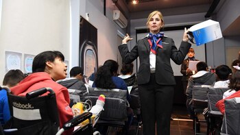 Al momento de despegue, las