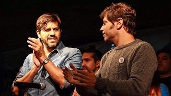 Kicillof junto a su amigo