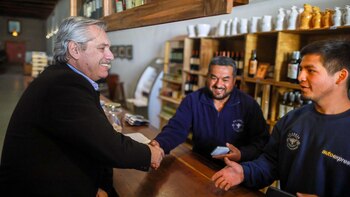 Alberto Fernández en Mendoza