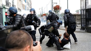 La policía dispersó la manifestación