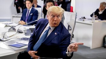 Donald Trump en Biarritz, Francia,