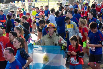 Sebastián Karpencopf corrió la media maratón en