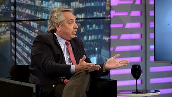 Alberto Fernández, ayer en el