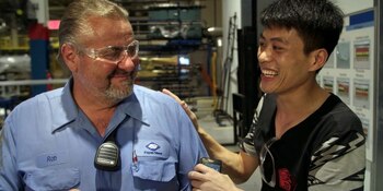 Rob Haerr y Wong He,