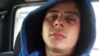 Uno de los detenidos.