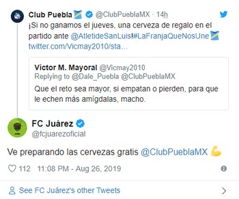 A través de una publicación