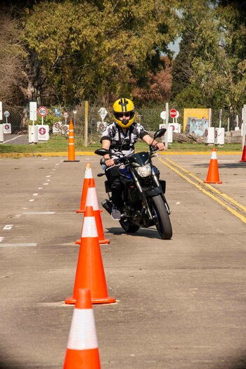 El examen de motos también