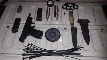 Los elementos incautados en su