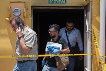 Peritos continúan con el levantamiento