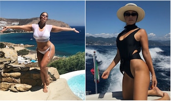 Ashley Graham y Kourtney Kardashian