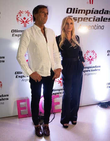 Mercedes Sarrabayrouse y su pareja Joe Miranda
