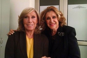 Amelita Baltar con Olga Delgrossi,