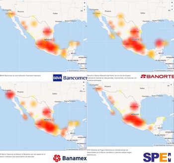 Las fallas se registraron en