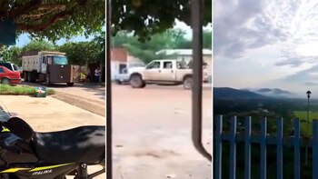 Vehículos con blindajes “hechizos” y comandos armados se dejaron ver por el municipio de Tepalcatepec, Michoacán (Foto: Especial)